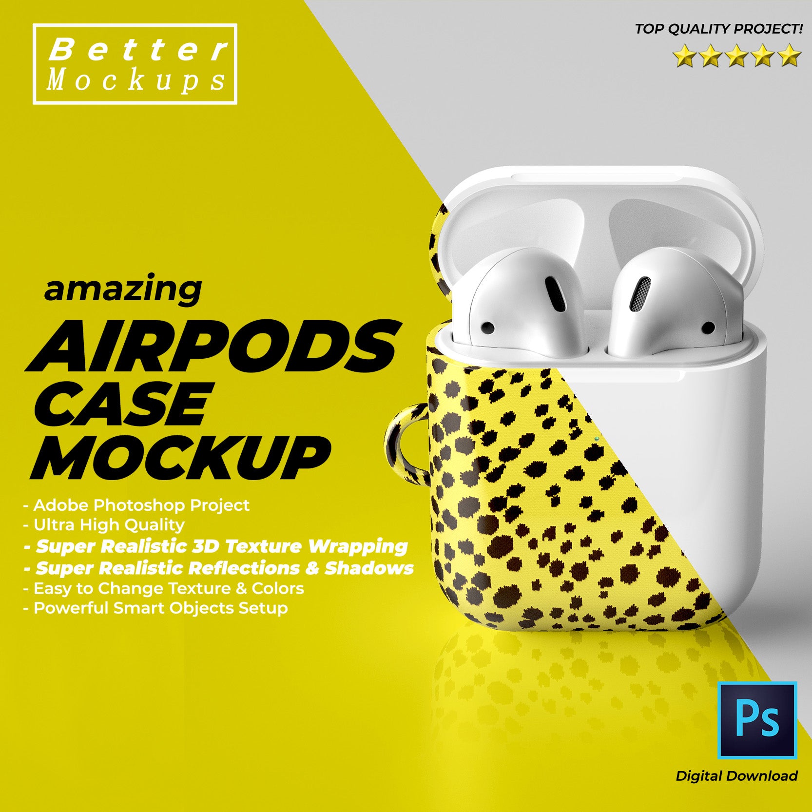 Airpods Case Mockup One Scene – Bettermockups