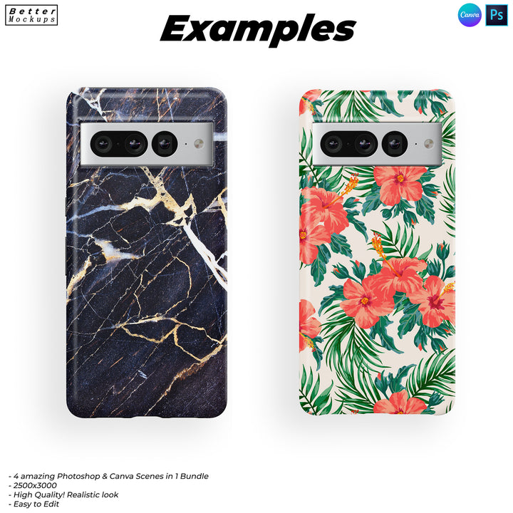 phone case mockups for google pixel 8 pro