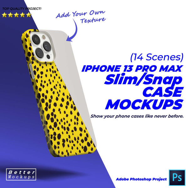 iPhone 13 Pro Max Snap Slim Case Mockup