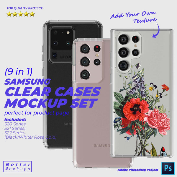 Samsung Clear TPU Case Mockup